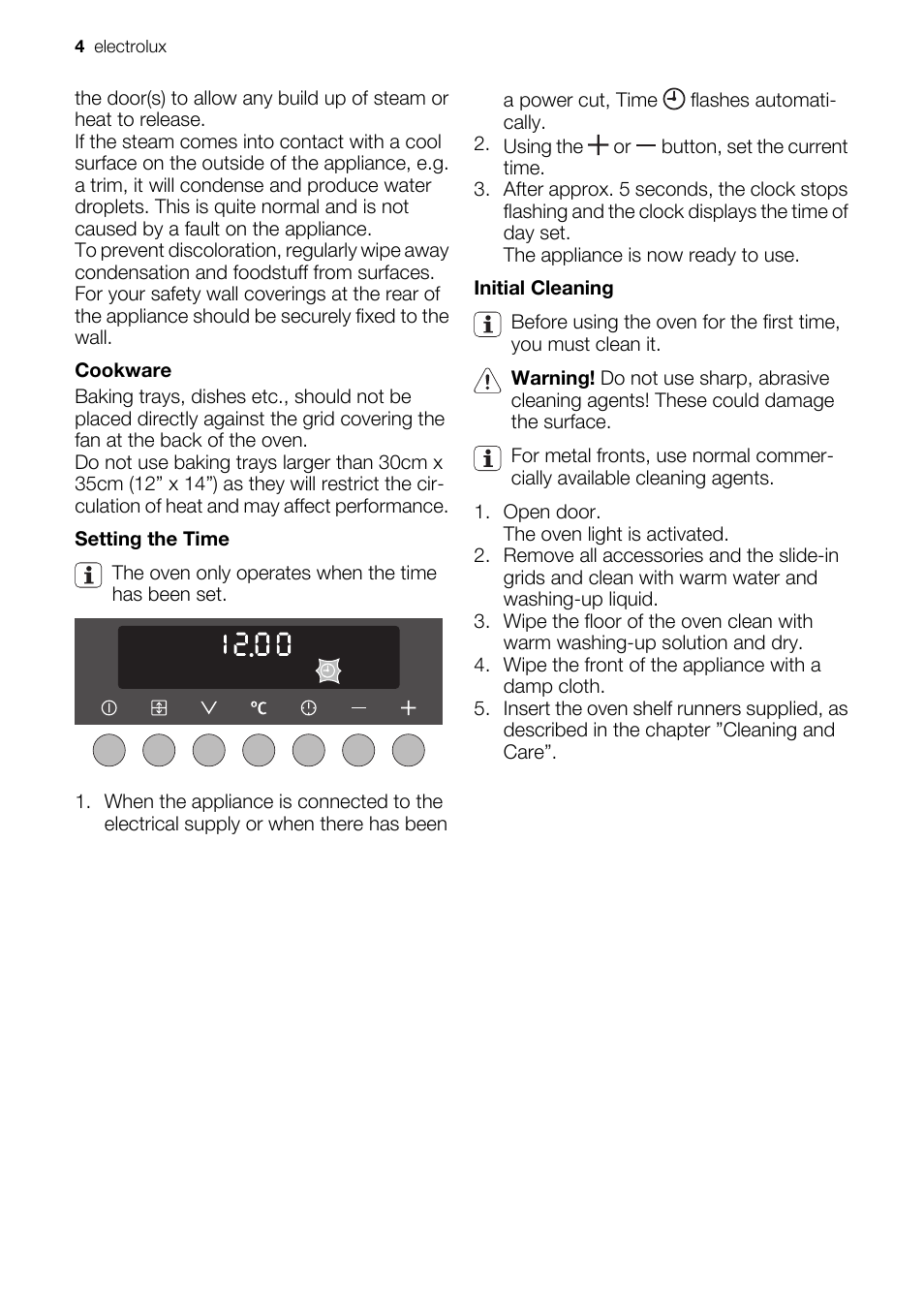 Electrolux EOD67043 User Manual | Page 4 / 36