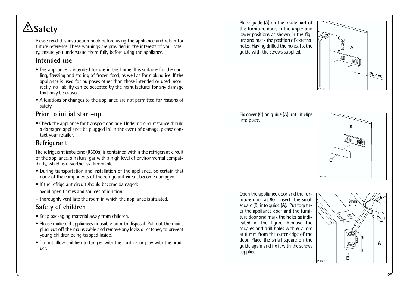 Safety | Electrolux C 718 40-4i User Manual | Page 25 / 28