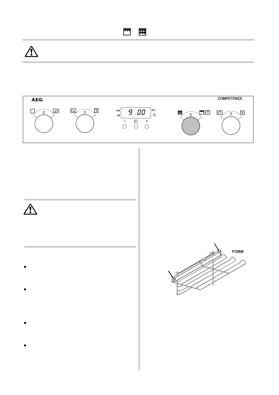 The dual grill | Electrolux D4100-1 User Manual | Page 12 / 48