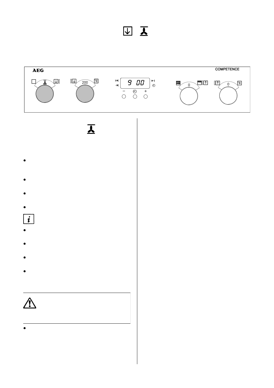 Pizza function | Electrolux D4100-1 User Manual | Page 24 / 48