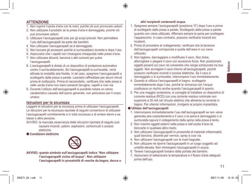 Panasonic EH 2271 User Manual | Page 11 / 72