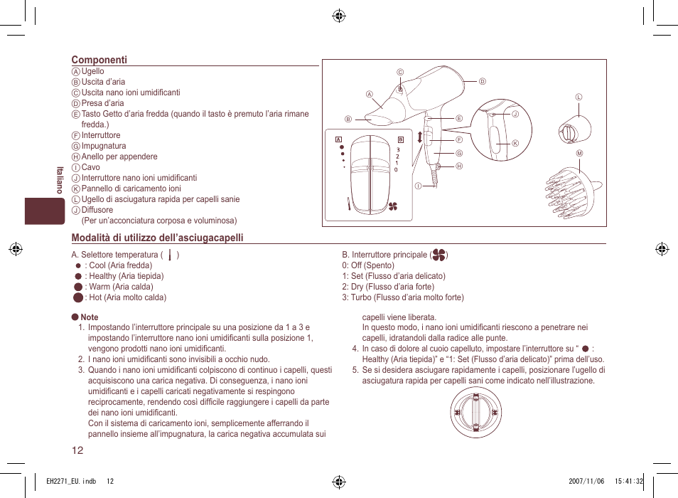 Panasonic EH 2271 User Manual | Page 12 / 72