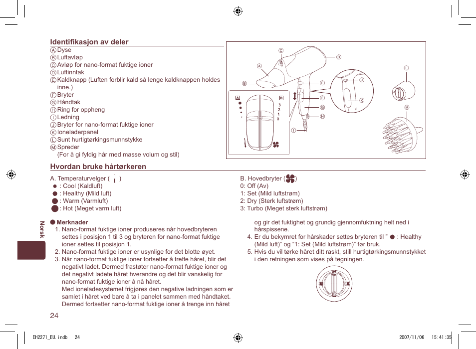 Panasonic EH 2271 User Manual | Page 24 / 72