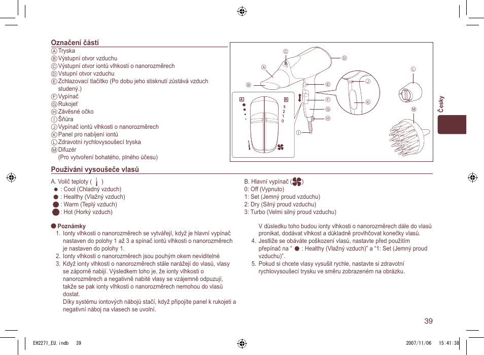 Panasonic EH 2271 User Manual | Page 39 / 72