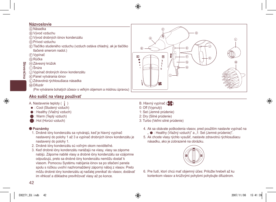 Panasonic EH 2271 User Manual | Page 42 / 72