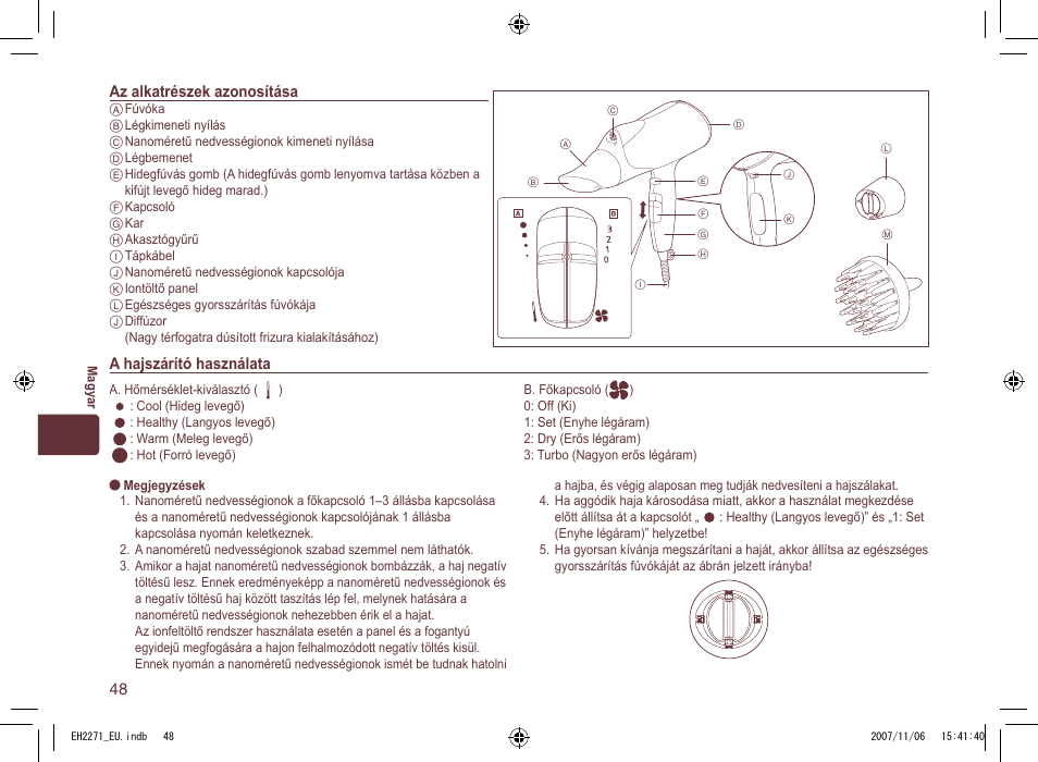 Panasonic EH 2271 User Manual | Page 48 / 72