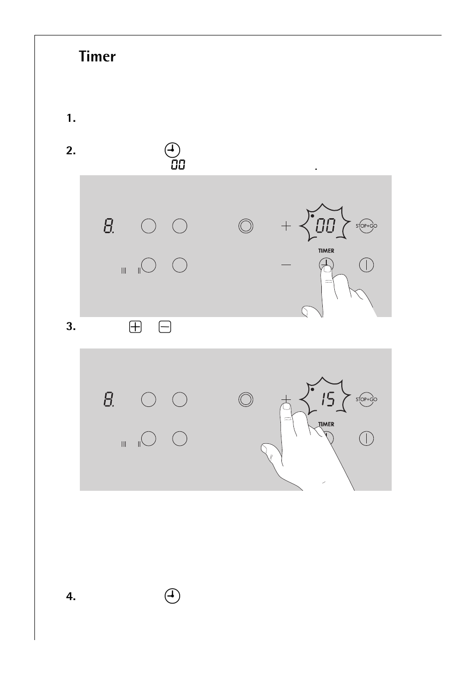 Timer | Electrolux C75301K User Manual | Page 24 / 44