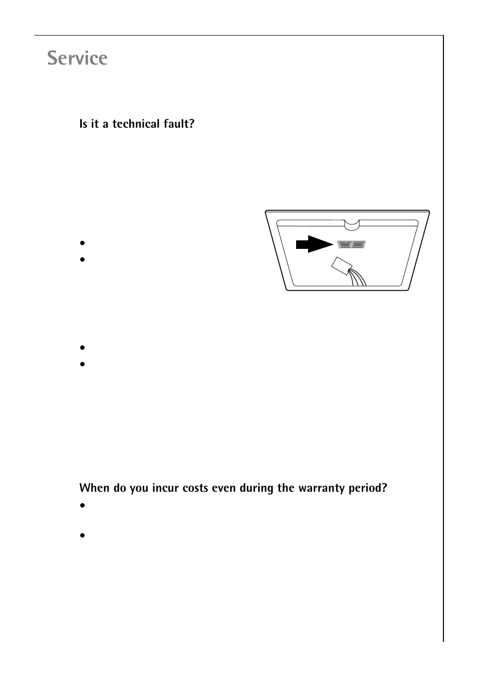 Service, Pnc . . . . . . . . . s no | Electrolux C75301K User Manual | Page 39 / 44