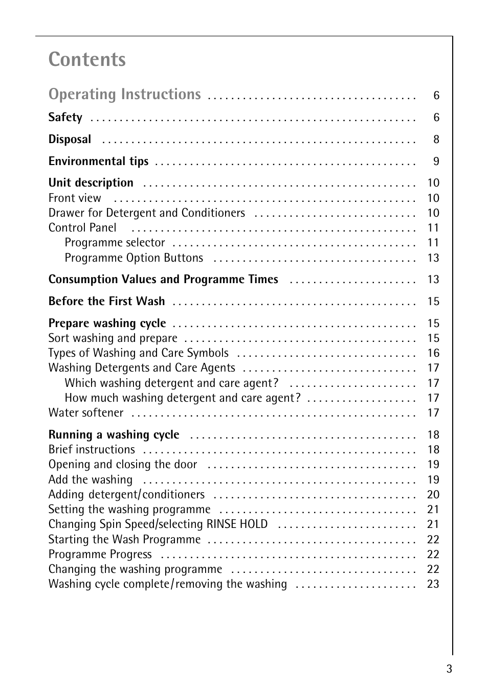 Electrolux LAVAMAT W 1460 User Manual | Page 3 / 52