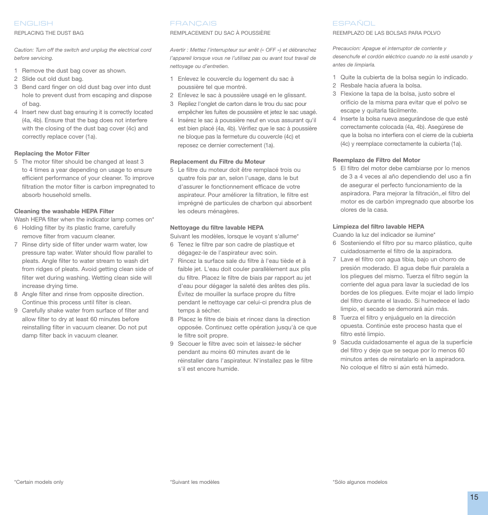 Electrolux EL5010A User Manual | Page 15 / 24