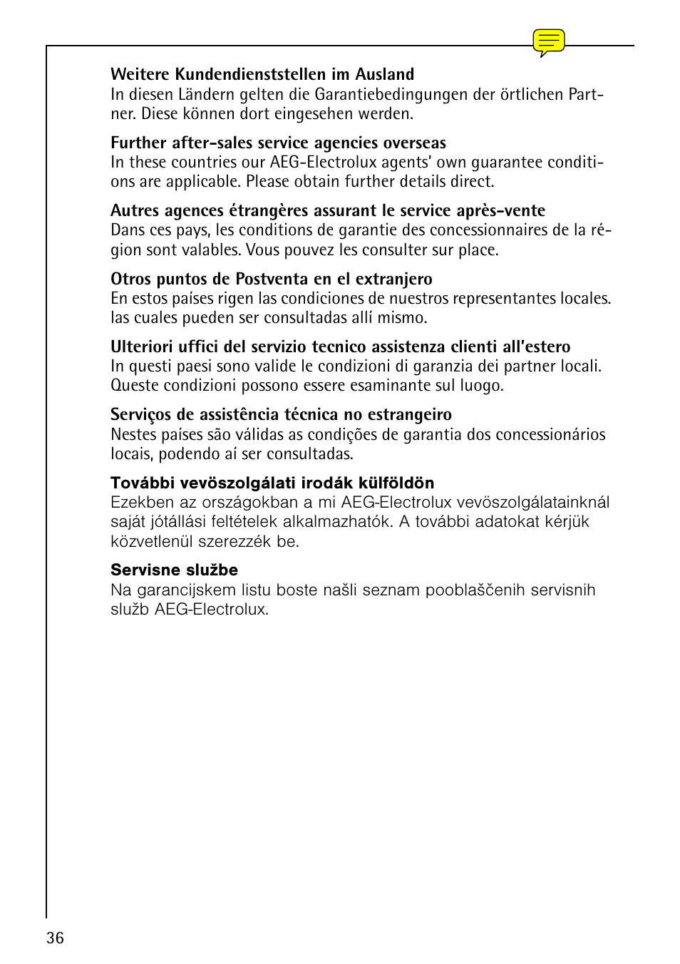 Electrolux LAVAMAT 62820 User Manual | Page 36 / 40