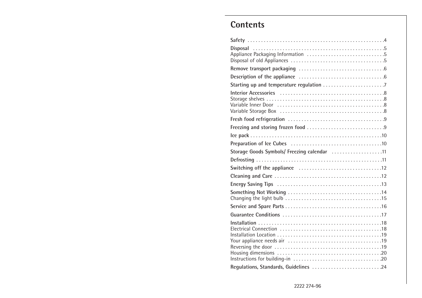 Electrolux C 718 40 i User Manual | Page 3 / 28