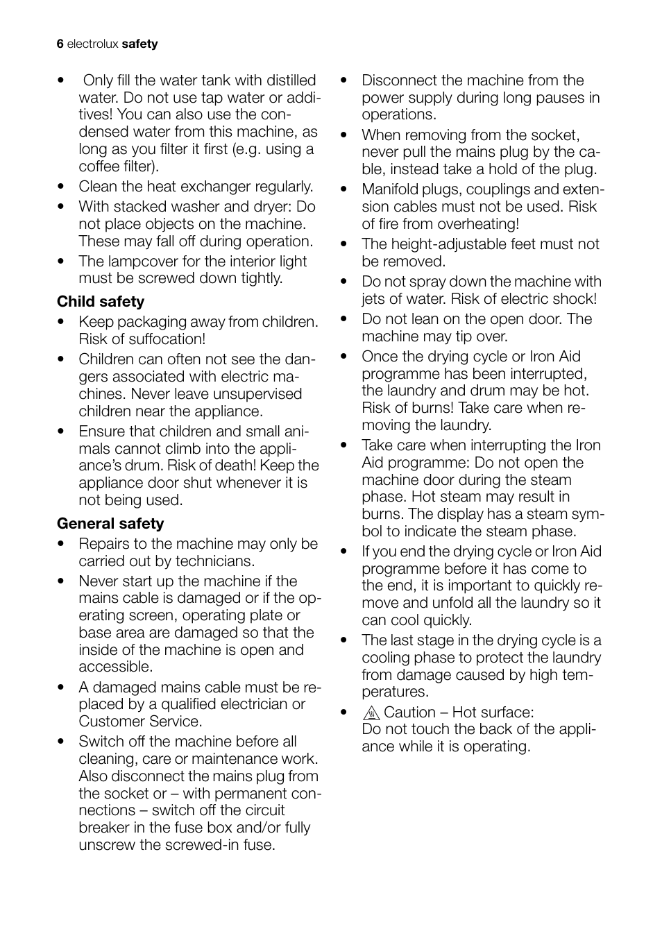 Electrolux EDI 96150 W User Manual | Page 6 / 48