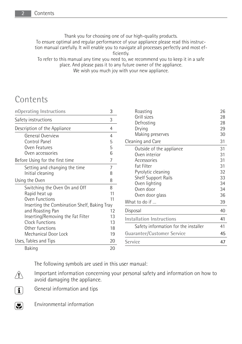 Electrolux B5741-5 User Manual | Page 2 / 48