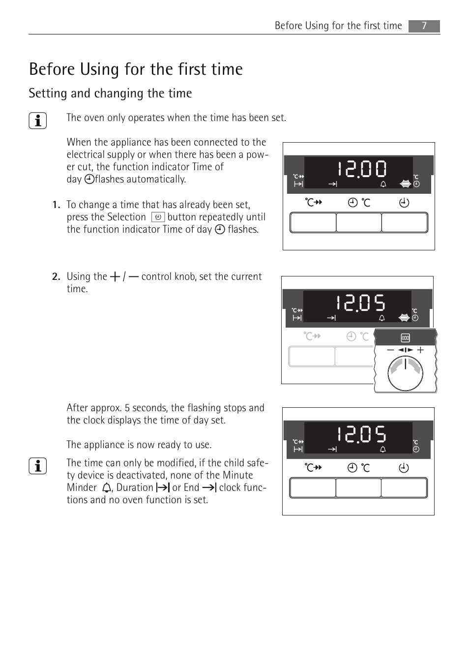 Before using for the first time | Electrolux B5741-5 User Manual | Page 7 / 48