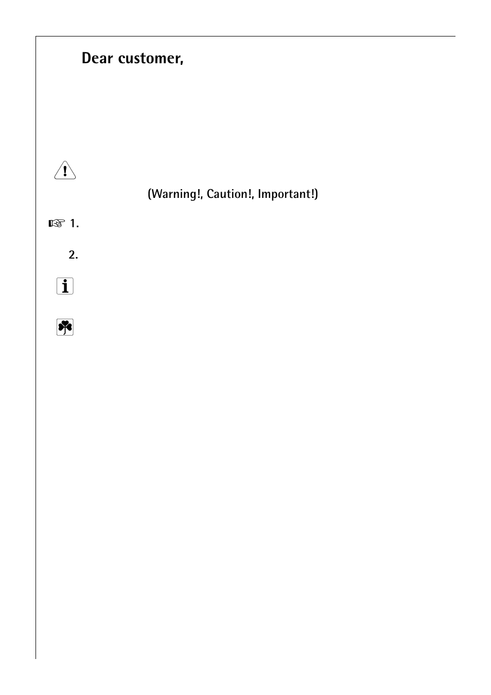 Dear customer | Electrolux 3985-7 KG User Manual | Page 2 / 44