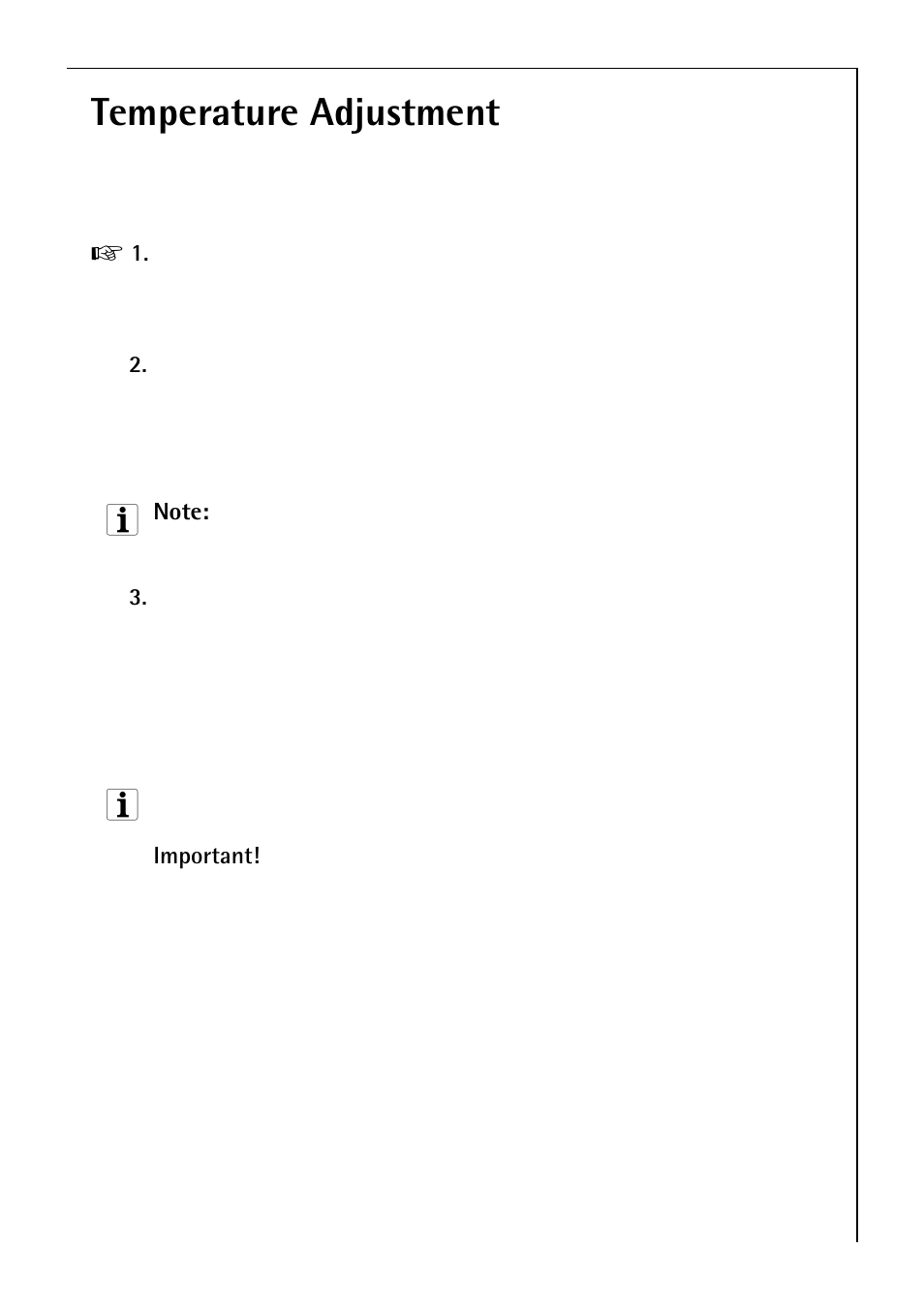 Temperature adjustment | Electrolux 3985-7 KG User Manual | Page 21 / 44