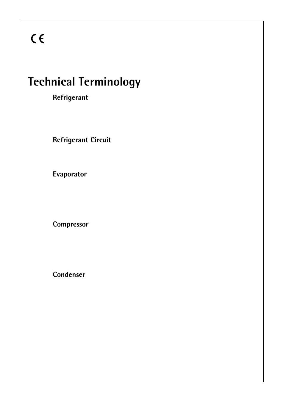 Technical terminology | Electrolux 3985-7 KG User Manual | Page 39 / 44