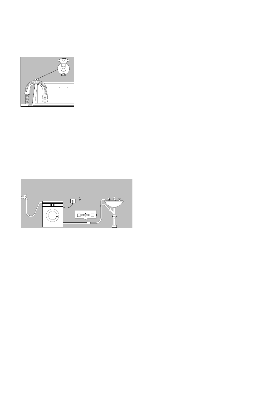 Water drainage, Electrical connection | Electrolux I N F O EW 1262 W User Manual | Page 5 / 16