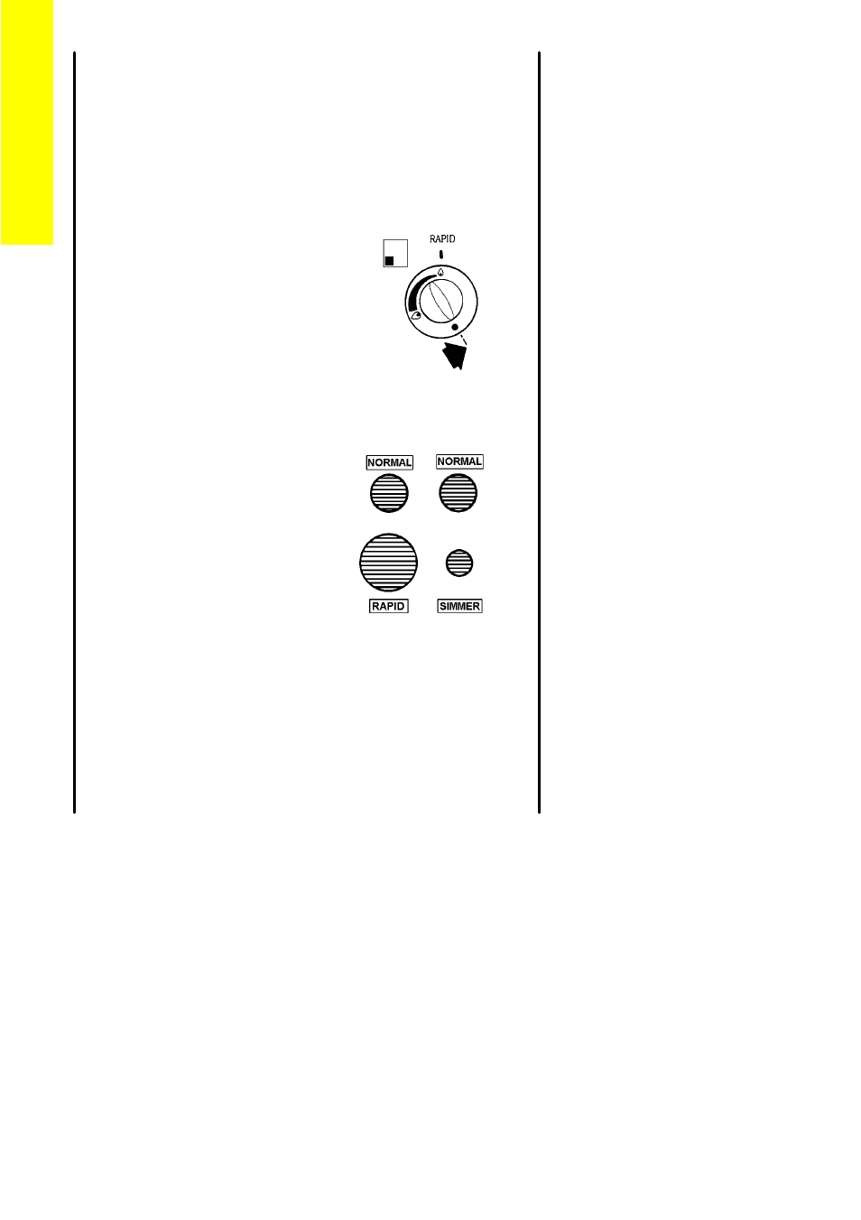 The hotplate, Heat control, Burner sizes | Electrolux DSIG 456 User Manual | Page 10 / 52