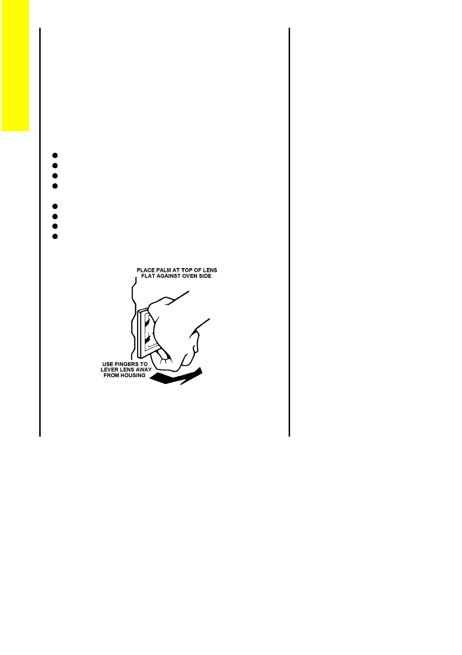 Replacing the oven light bulb | Electrolux DSIG 456 User Manual | Page 36 / 52