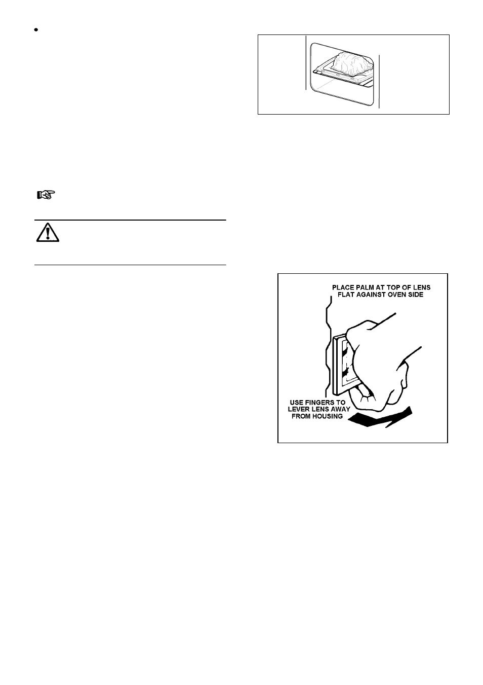 Replacing an oven light bulb | Electrolux EDB 876 User Manual | Page 32 / 48