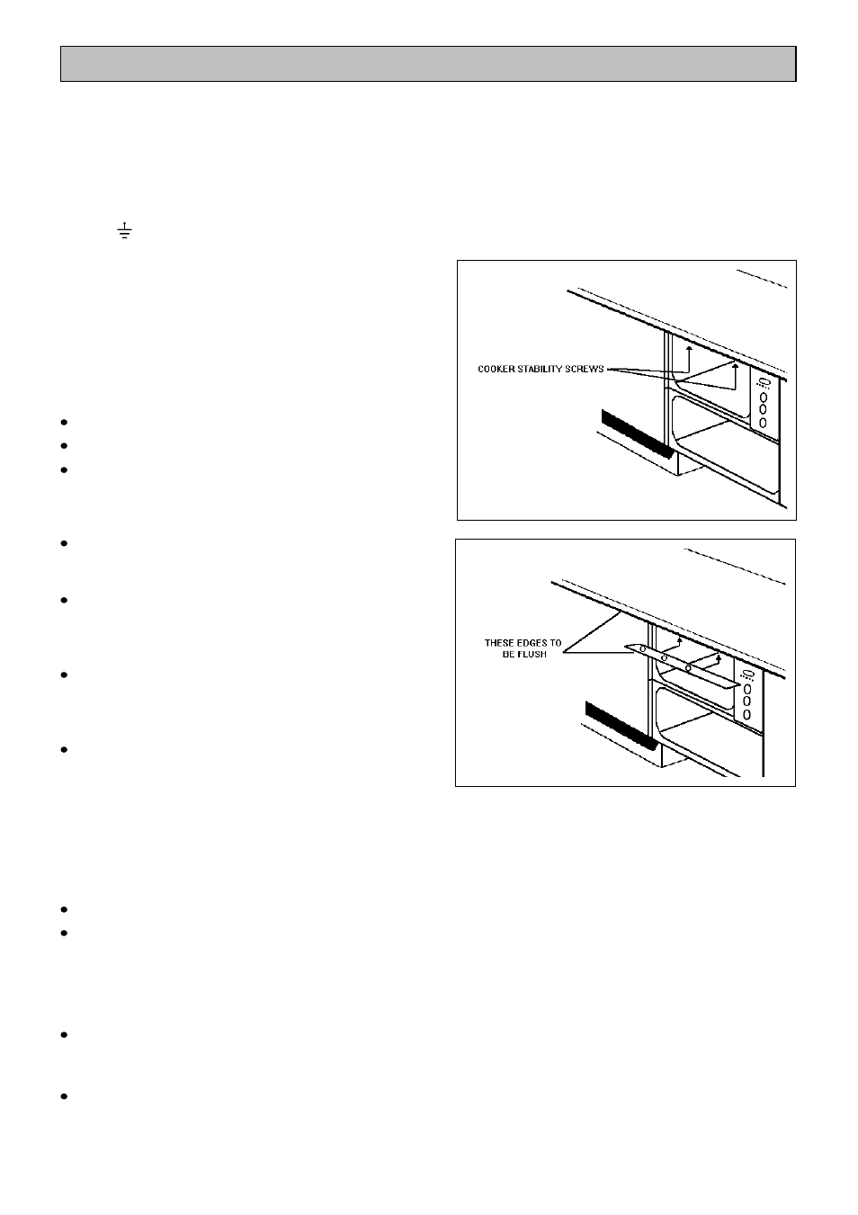 Installation instructions, Installation between cabinets, Checking electrical connections | Electrolux EDB 876 User Manual | Page 42 / 48