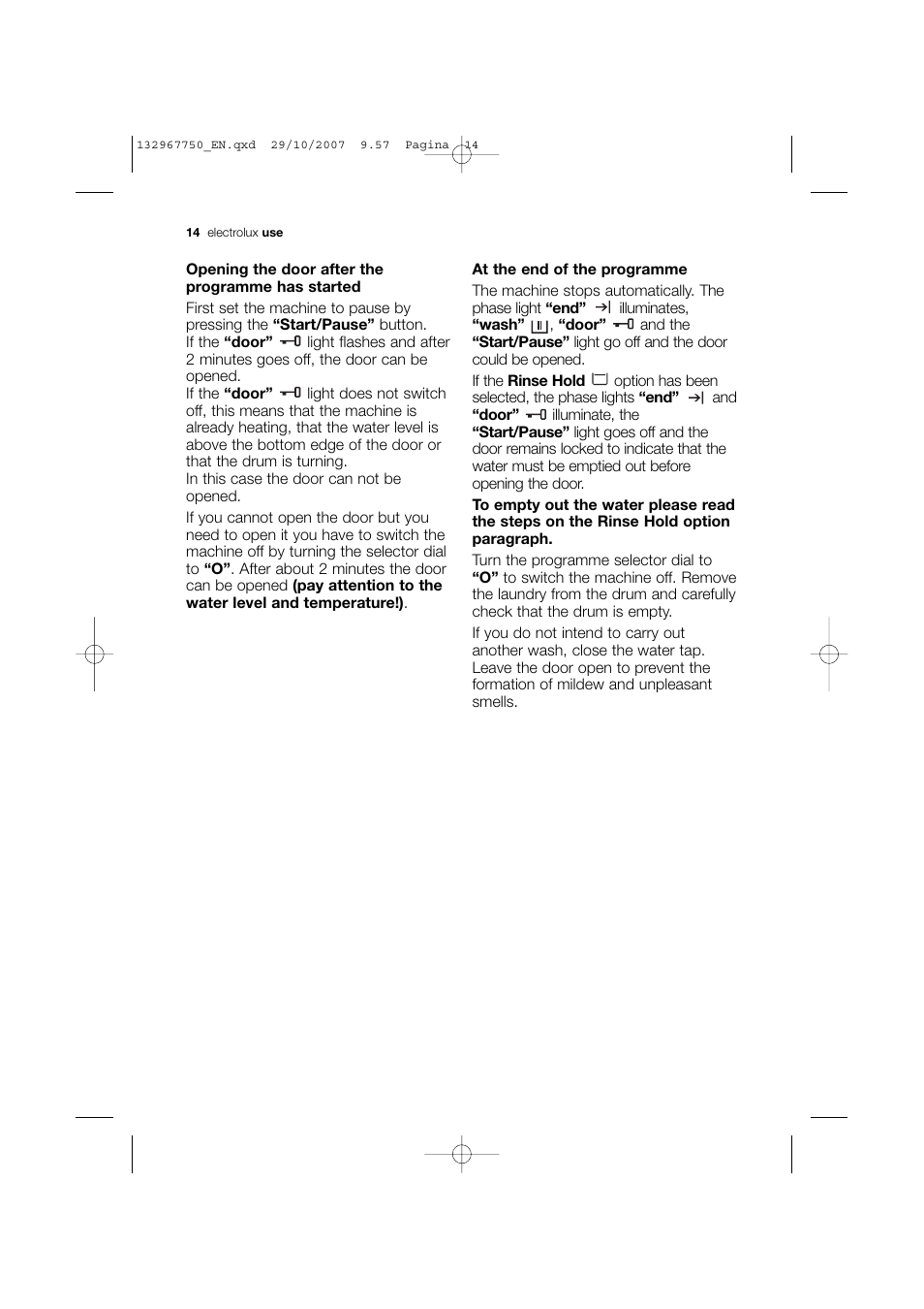 Electrolux EWF 14170 W User Manual | Page 14 / 40