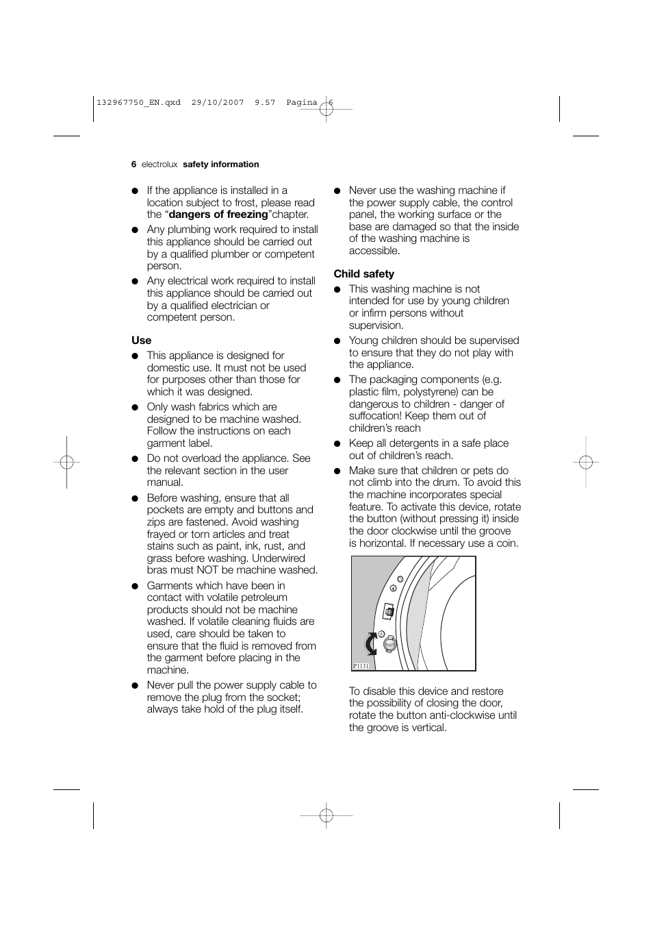 Electrolux EWF 14170 W User Manual | Page 6 / 40