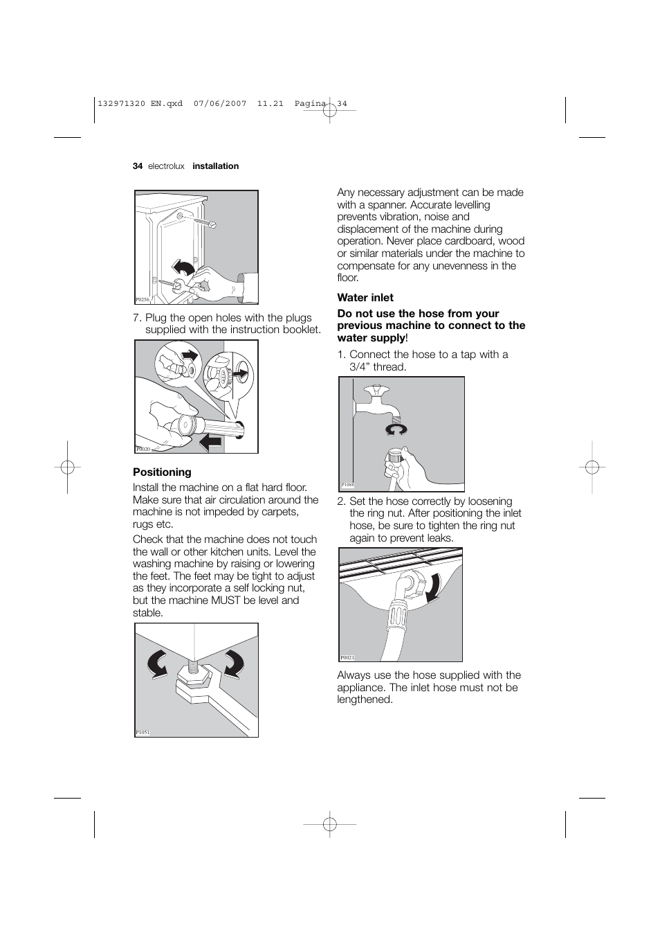 Electrolux EWG 12440 W User Manual | Page 34 / 48