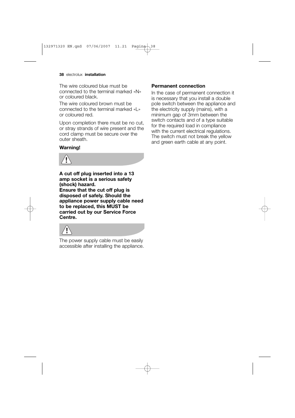 Electrolux EWG 12440 W User Manual | Page 38 / 48