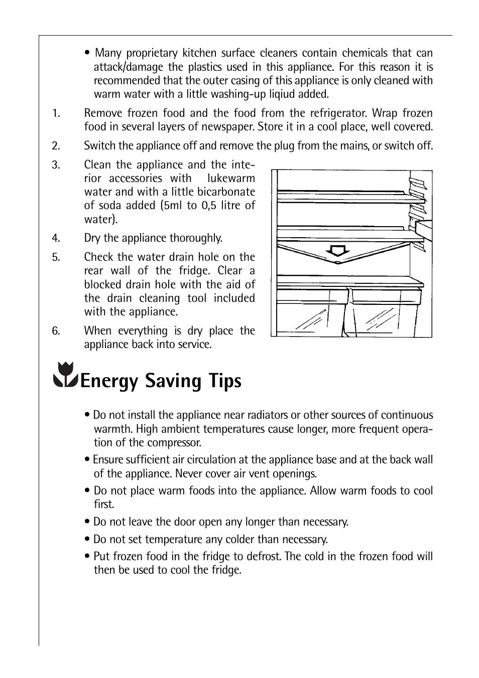 Energy saving tips | Electrolux C 8 18 43 i User Manual | Page 14 / 28