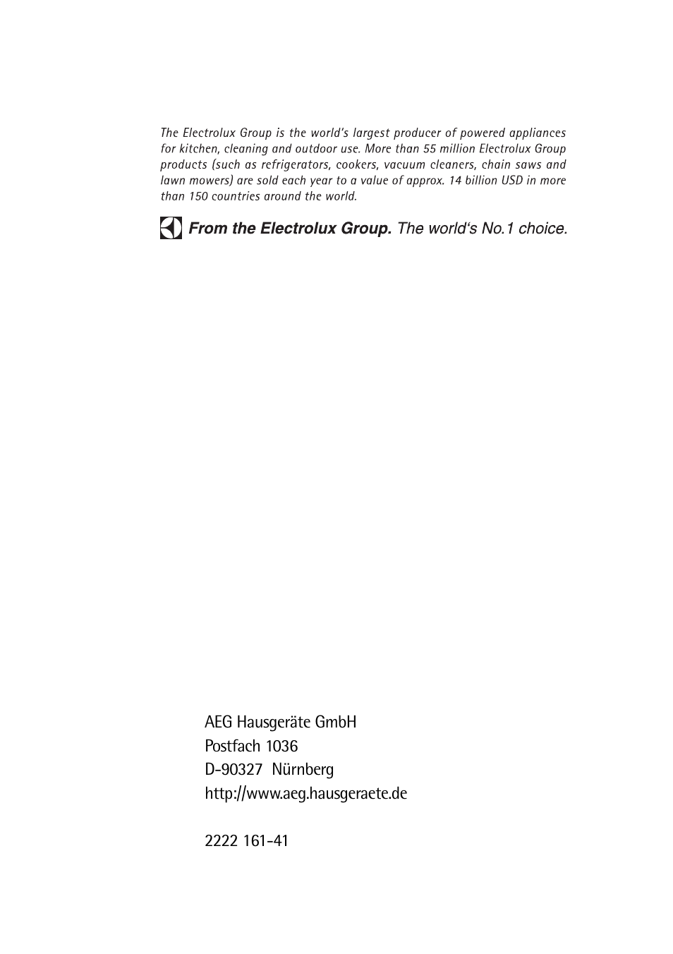 Electrolux C 8 18 43 i User Manual | Page 28 / 28