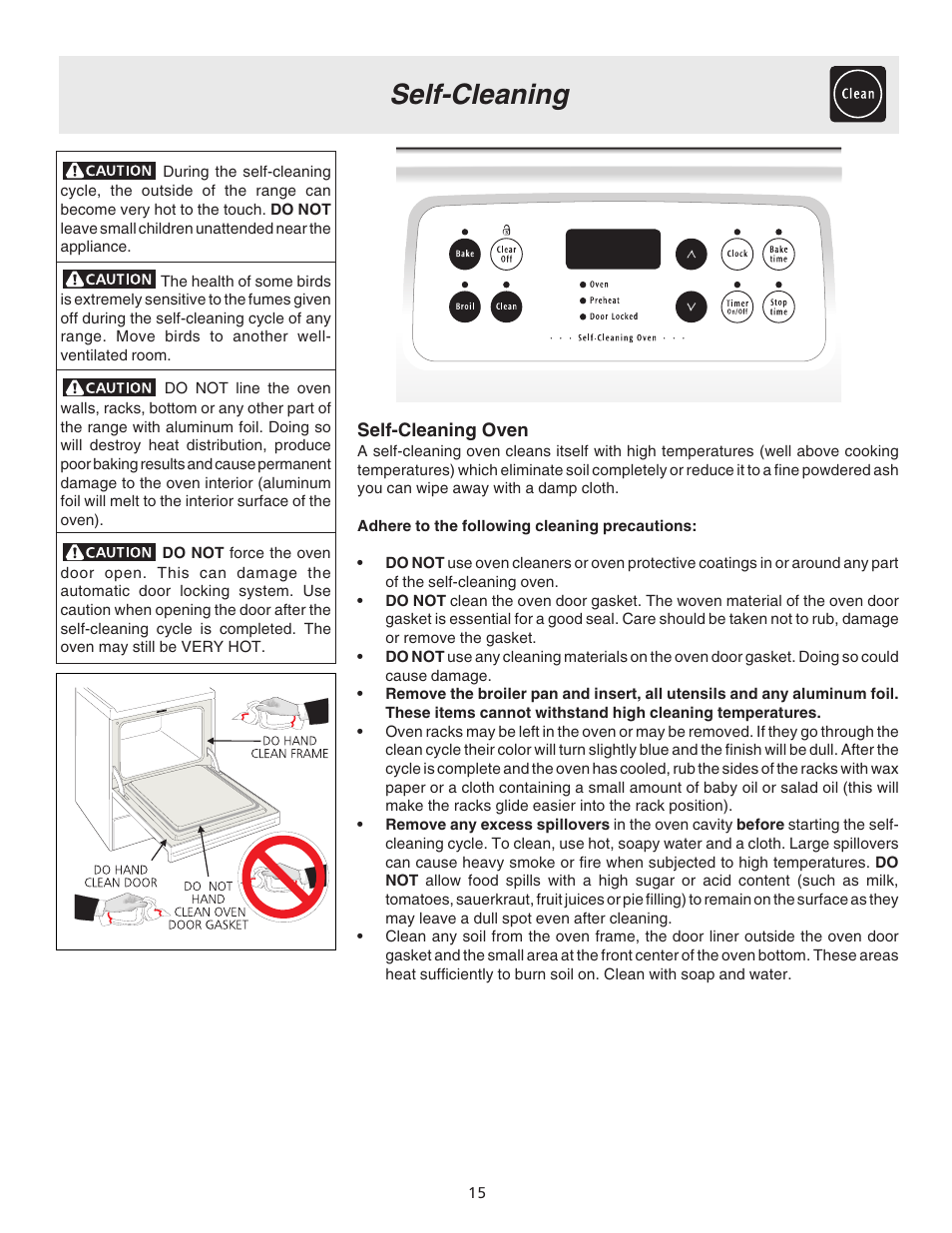 Self-cleaning | Electrolux ES200/300 User Manual | Page 15 / 24