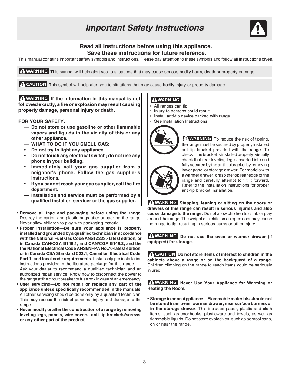 Important safety instructions | Electrolux ES200/300 User Manual | Page 3 / 24