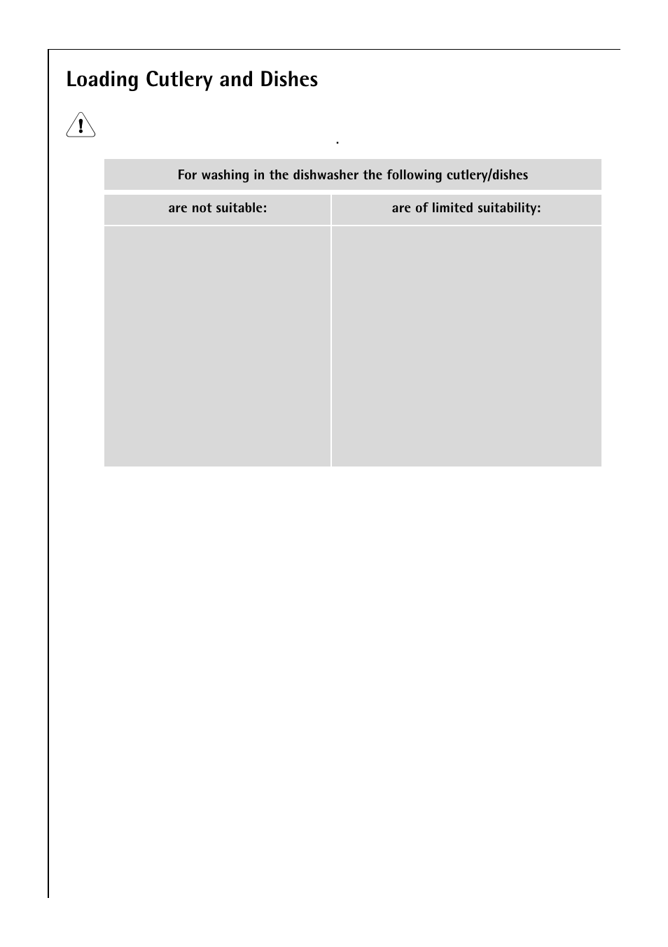 Loading cutlery and dishes | Electrolux 50750 VI User Manual | Page 14 / 40