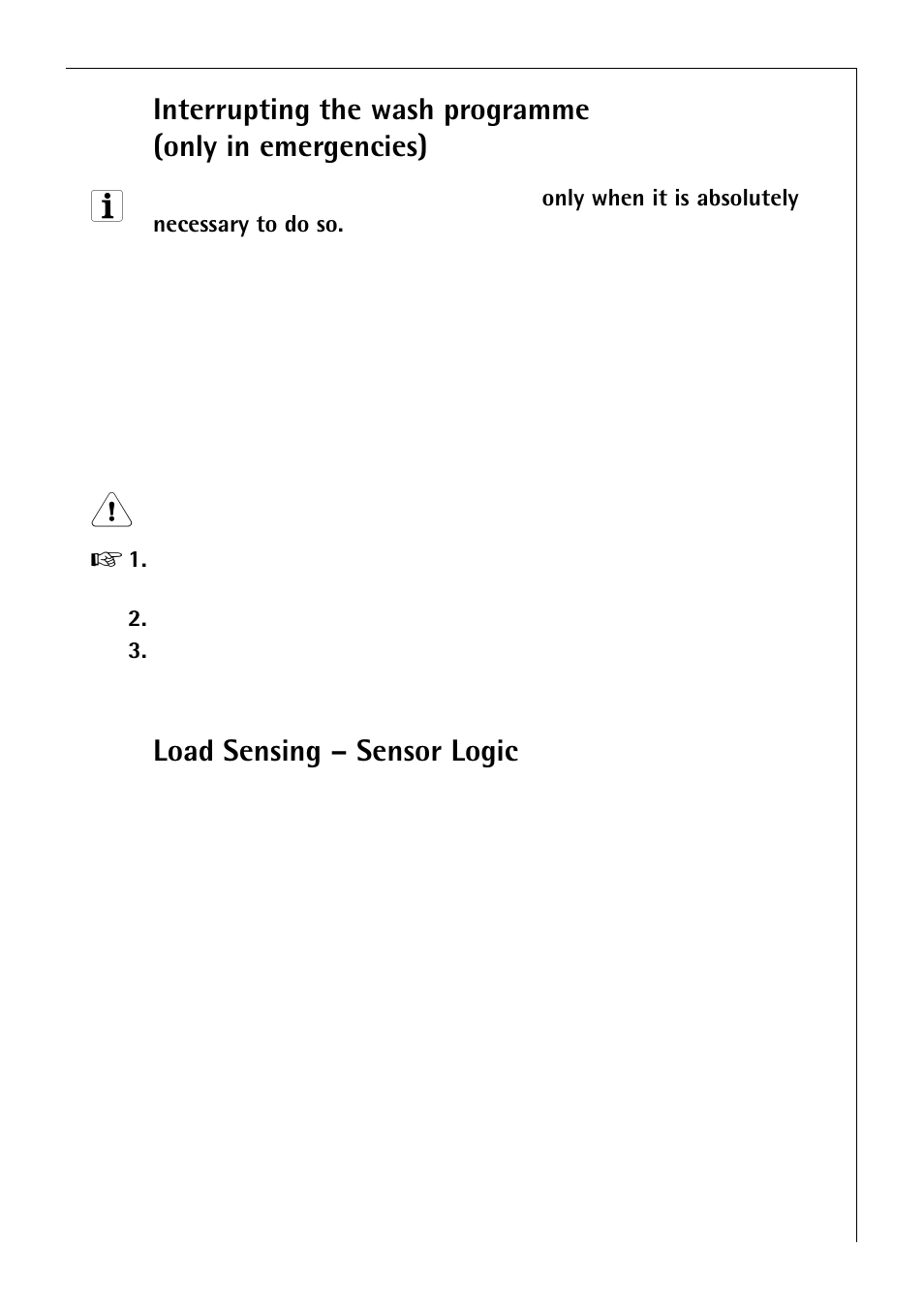 Load sensing – sensor logic | Electrolux 50750 VI User Manual | Page 23 / 40