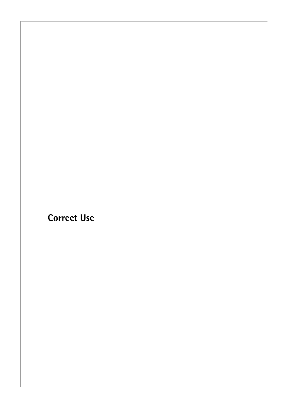 Correct use | Electrolux 50750 VI User Manual | Page 6 / 40