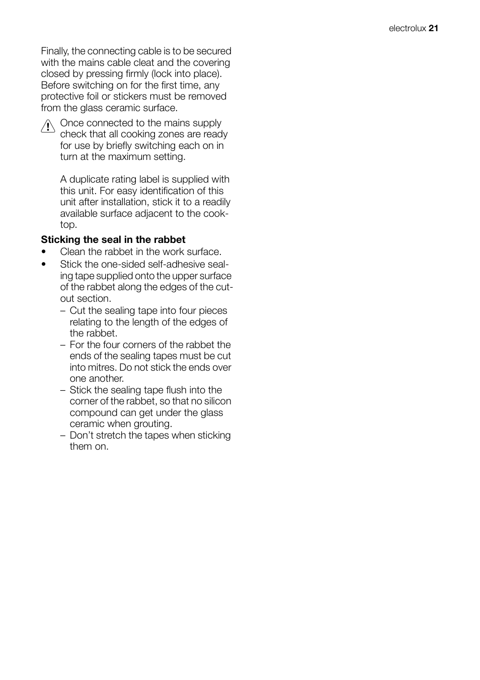 Electrolux EHD 60150 IAU User Manual | Page 21 / 28