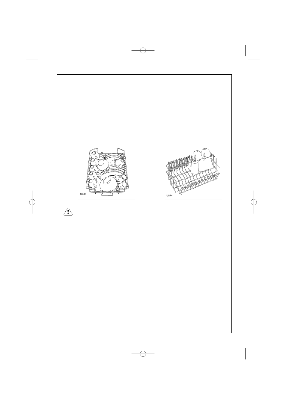 The upper basket | Electrolux 85480 VI User Manual | Page 23 / 52