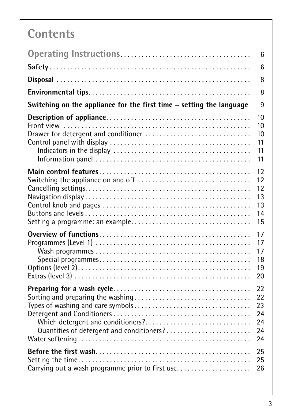 Electrolux 1600 User Manual | Page 3 / 72