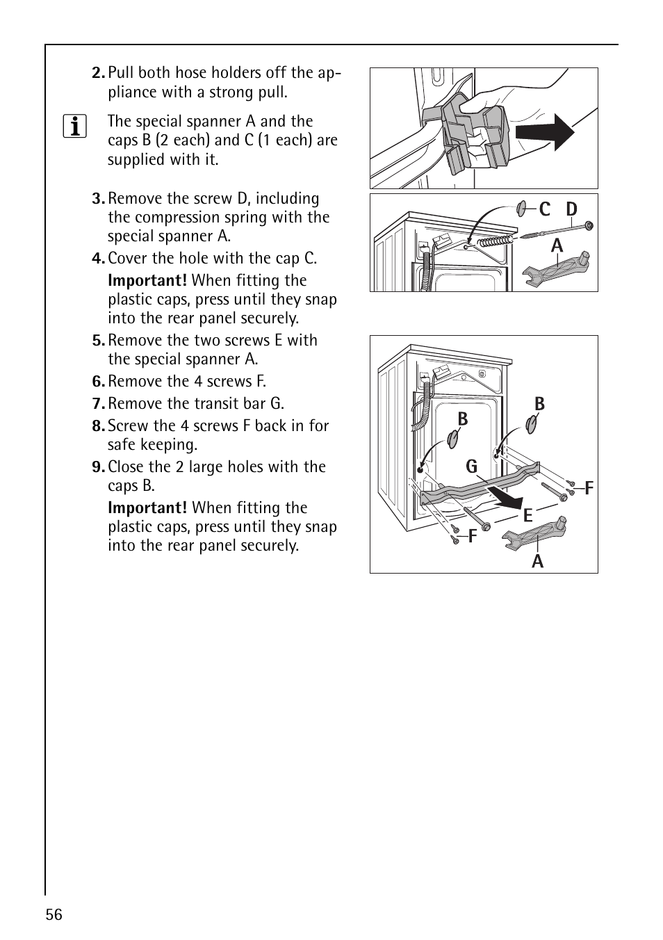 Electrolux 1600 User Manual | Page 56 / 72