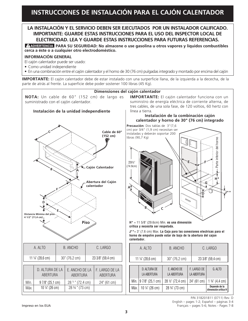 Electrolux 318201811 User Manual | Page 3 / 8
