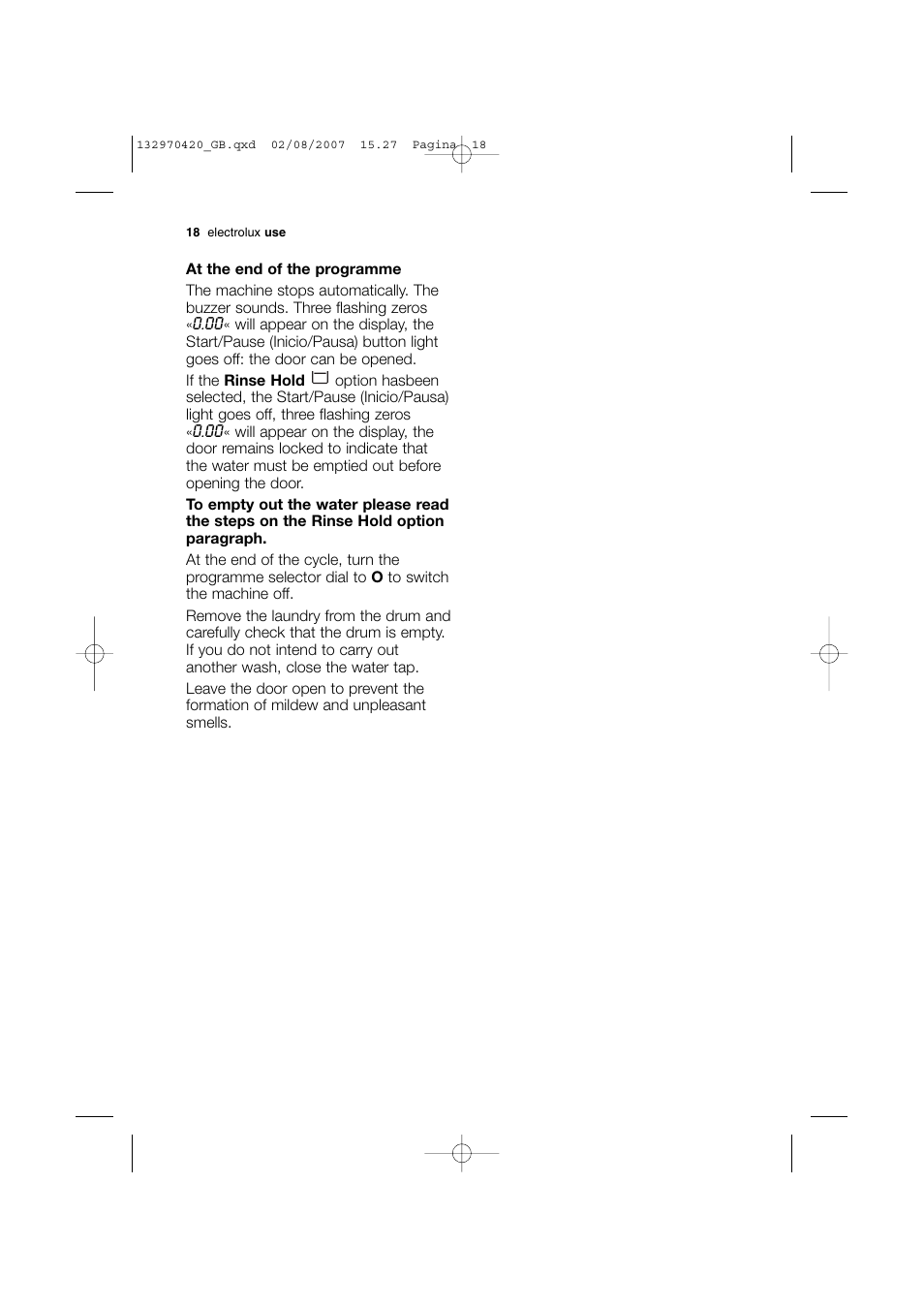 Electrolux EWW 12480 W User Manual | Page 18 / 96