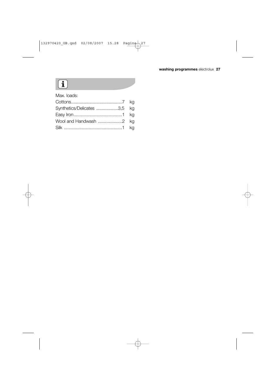 Electrolux EWW 12480 W User Manual | Page 27 / 96