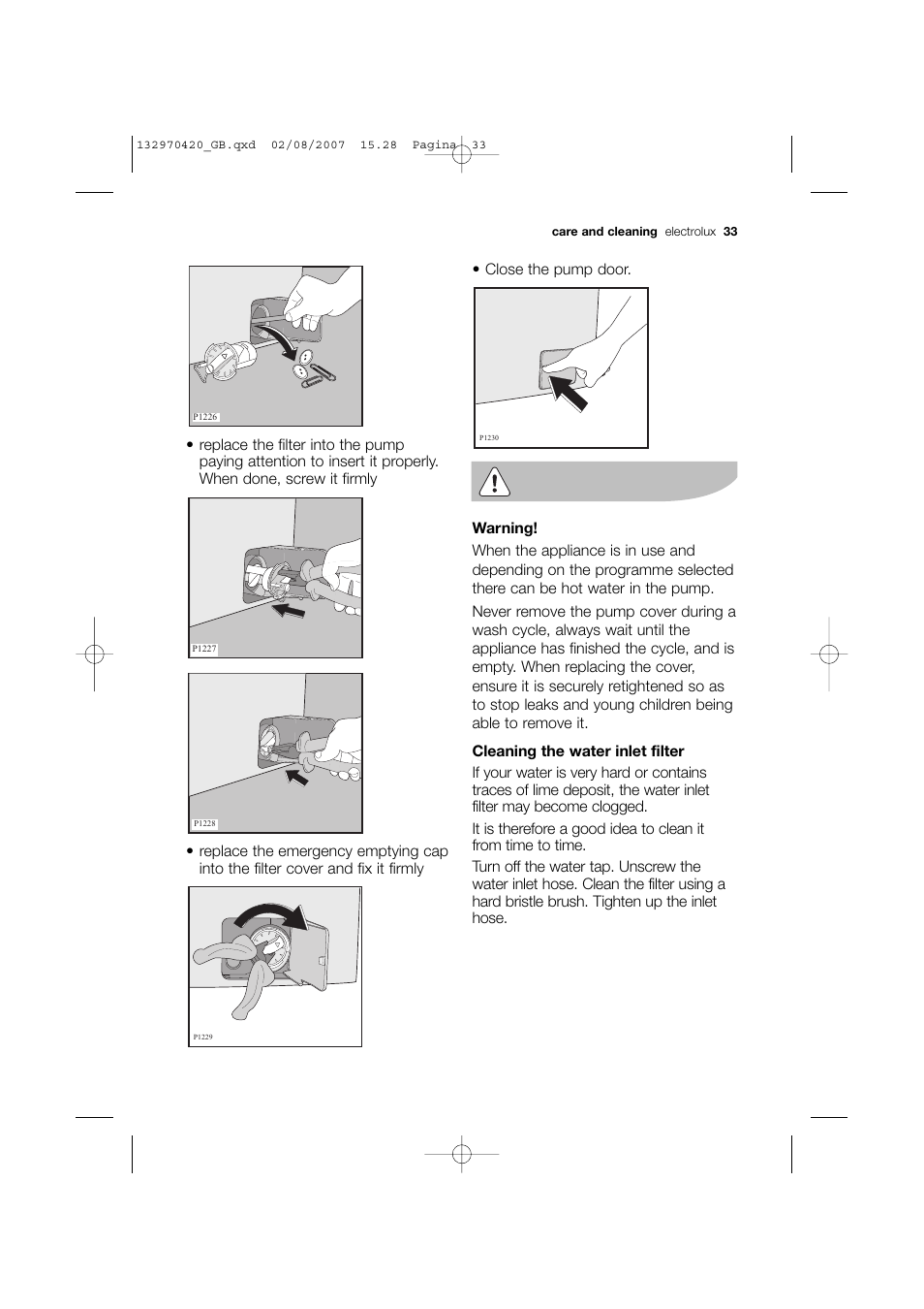 Electrolux EWW 12480 W User Manual | Page 33 / 96