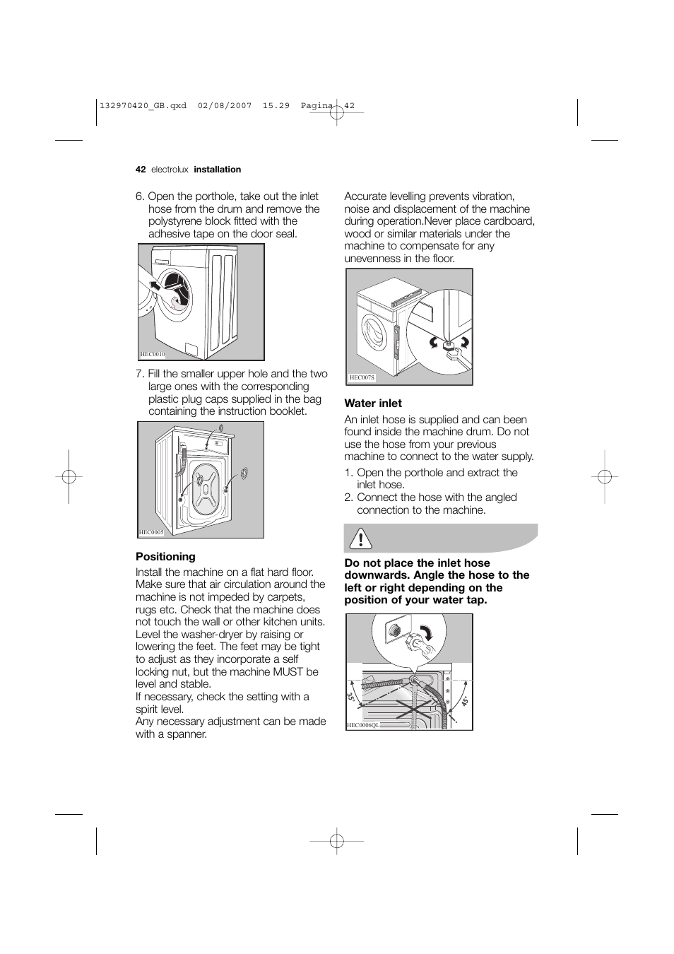 Electrolux EWW 12480 W User Manual | Page 42 / 96