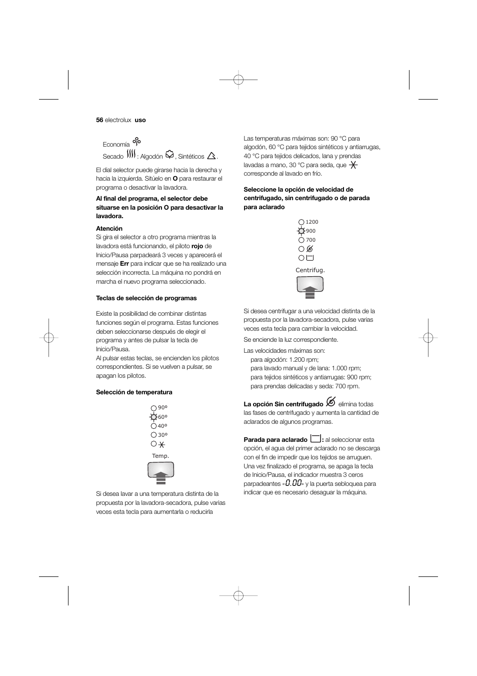 Electrolux EWW 12480 W User Manual | Page 56 / 96