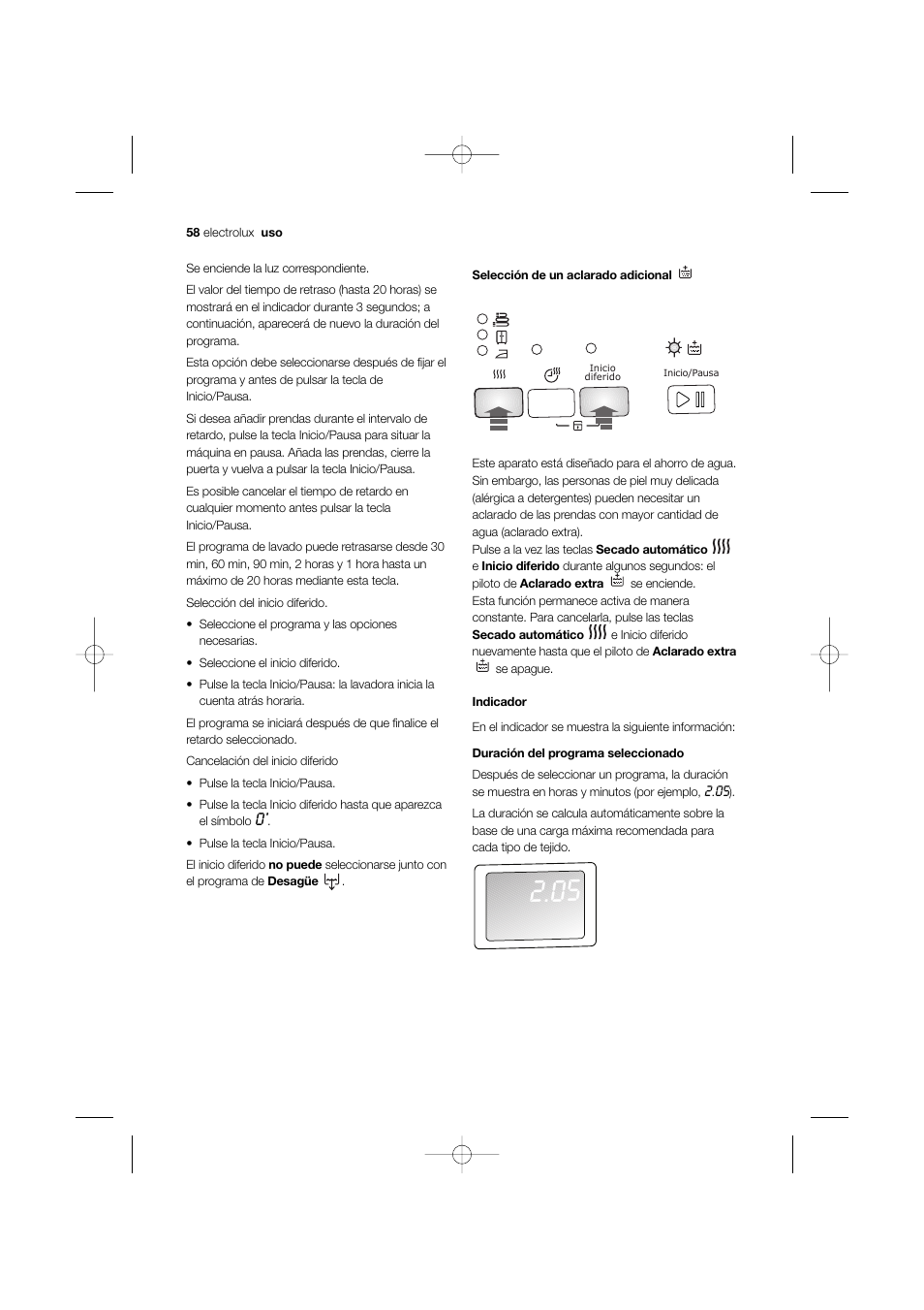 Electrolux EWW 12480 W User Manual | Page 58 / 96