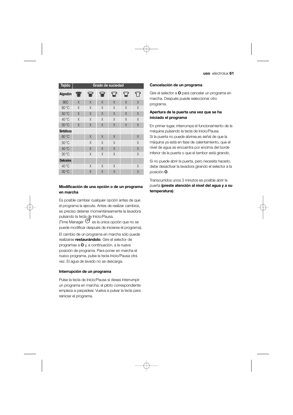 Electrolux EWW 12480 W User Manual | Page 61 / 96